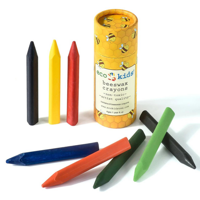 Eco Kids Beeswax Crayons Triangular in a Tube 12m+