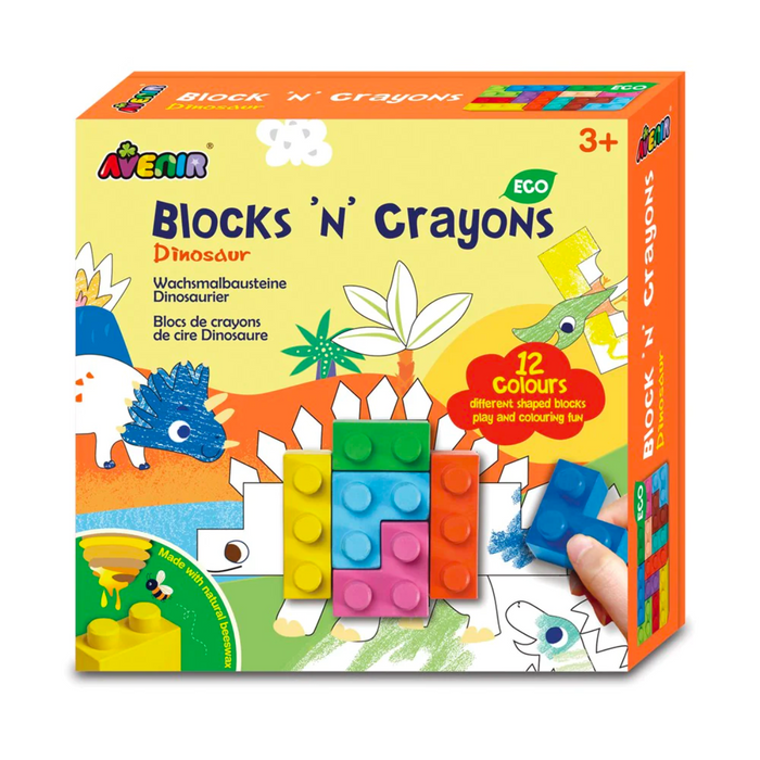 Avenir Blocks N Crayons Dinosaurs 3yrs+