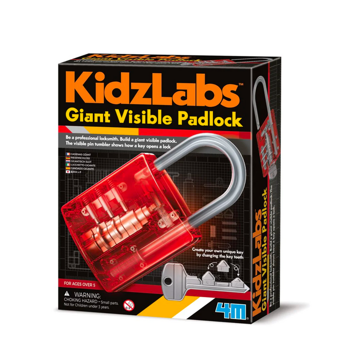 Kidzlabs Giant Visible Padlock 5yrs+