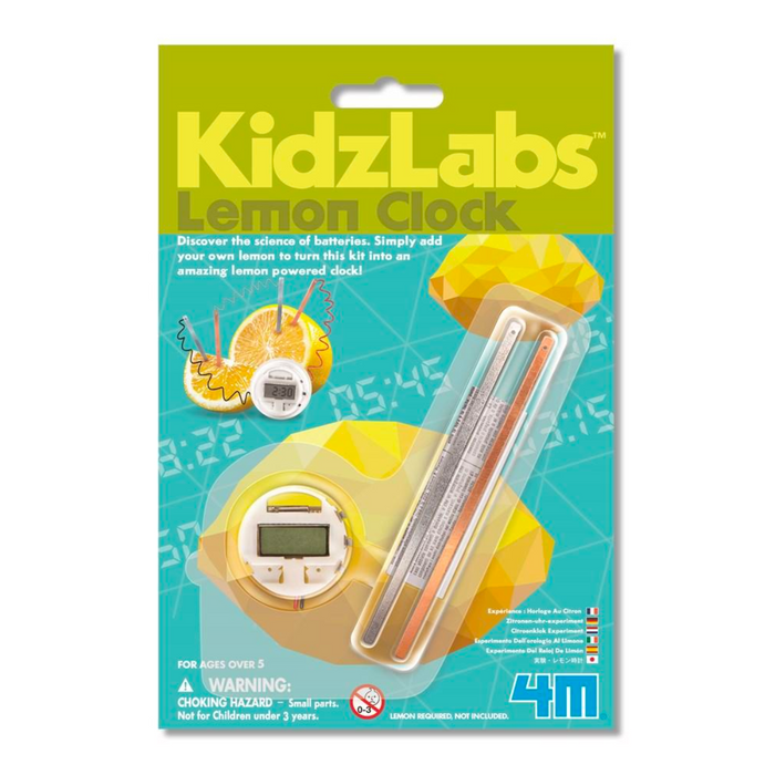 KidzLabs Lemon Clock 5yrs+