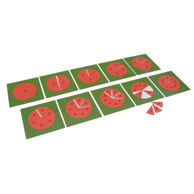 GAM Montessori Fraction Circles With Stand Math Games for Kids 3yrs+