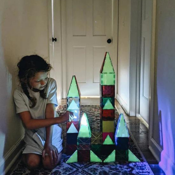 Magna Tiles Glow 16 Piece Set Magnetic Tiles 3yrs My Playroom