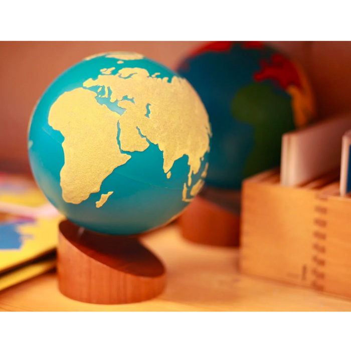 Montessori Globe Of The World Parts Sandpaper