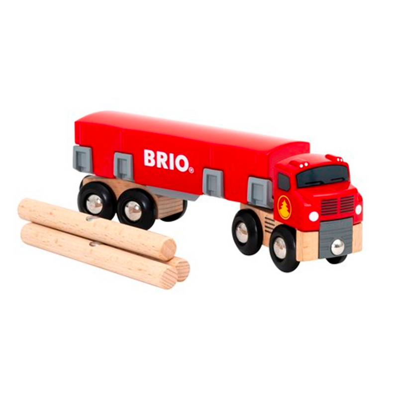 BRIO Lumber Truck 6pc Toy Car 3yrs+