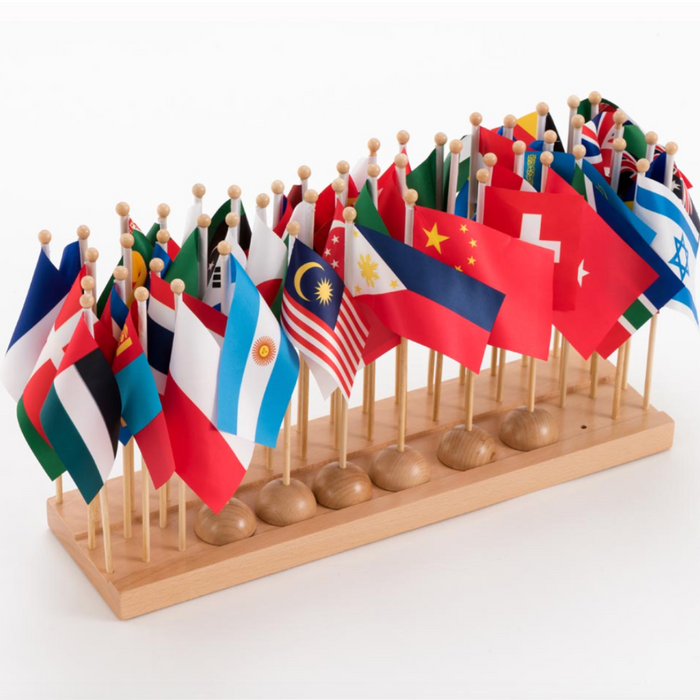 Montessori Flag Stand of the World 45 Countries