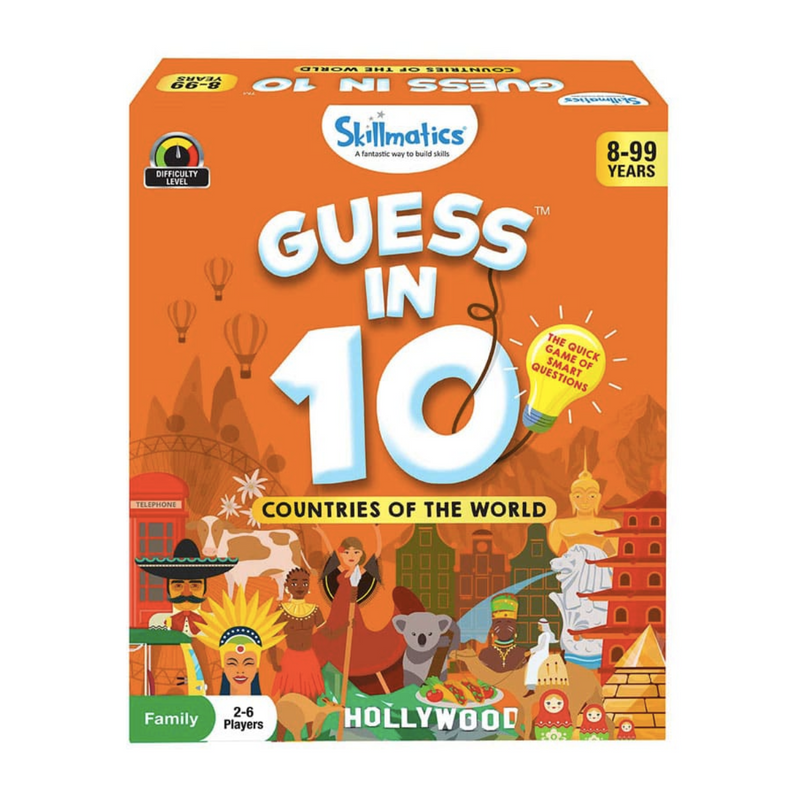 Guess in 10 Card Games for kids Countries of the World by Skillmatics 8yrs+