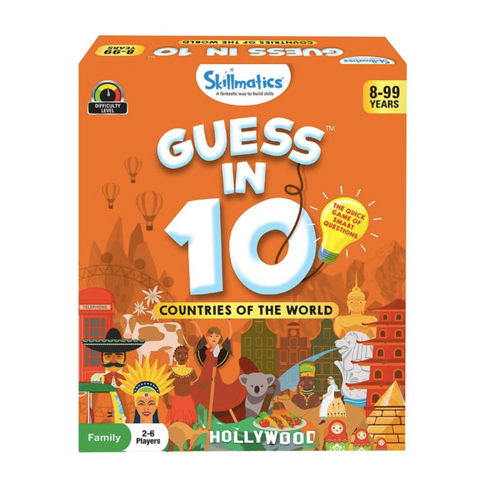 Guess in 10 Card Game : Countries of the World by Skillmatics 8yrs+