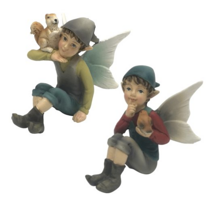 Jopaz Sitting Elf Fairy Garden Each 6x7x6.5cm (LWH)