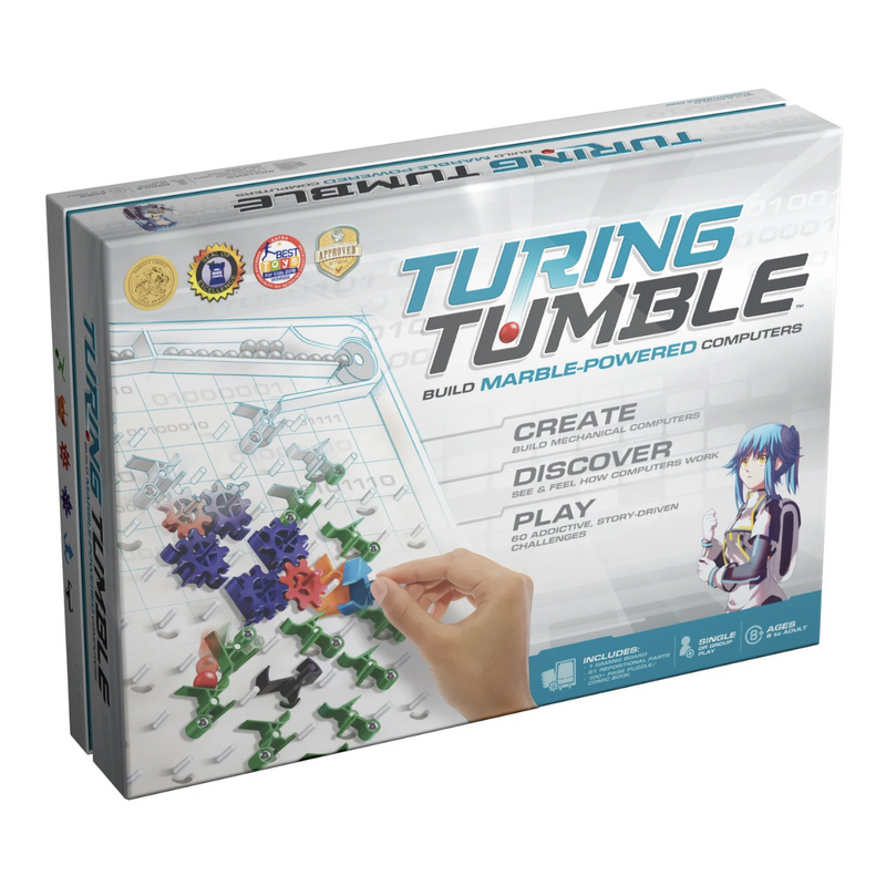 Turing Tumble Build Marble Powered Computers Logic Puzzle Computer Building Coding Game Early Science STEM Toys Marble Run Game Best Seller 8yrs+