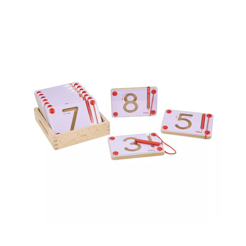 Viga Educational Magnetic Writing Board Number Set 10pc For 3yrs+