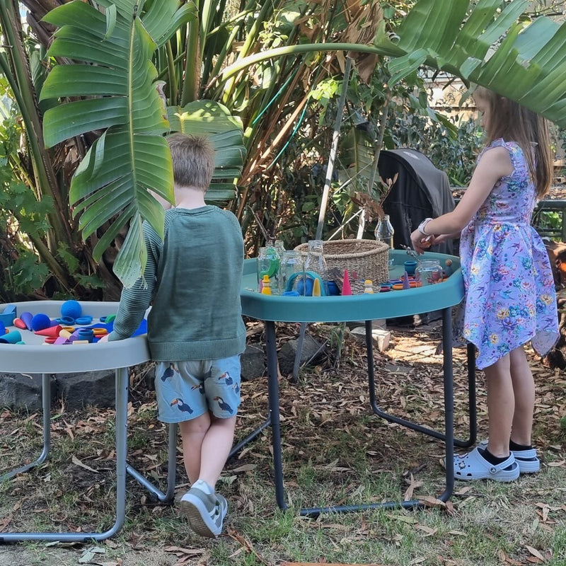 Hex Tuff Tray LARGE 90x90cm Set with Stand Sand Outdoor Activity Sensory Toys Outdoor Play Equipment Best Seller Most Loved in Store (Furniture Shipping)