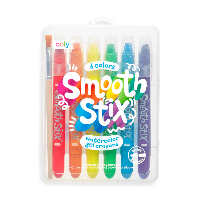 Ooly 6 Smooth Stix Watercolour Gel Crayons 3yrs+