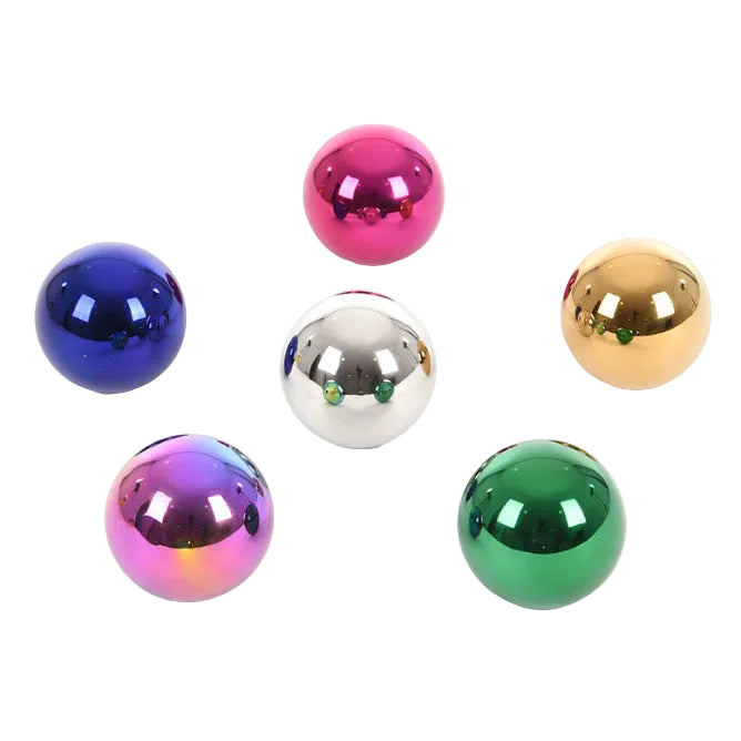Tickit Sensory Reflective Mystery Balls 6pcs Set 6cm with 5 Different Sounds Baby Sensory Toys Baby Gifts Idea 0m+