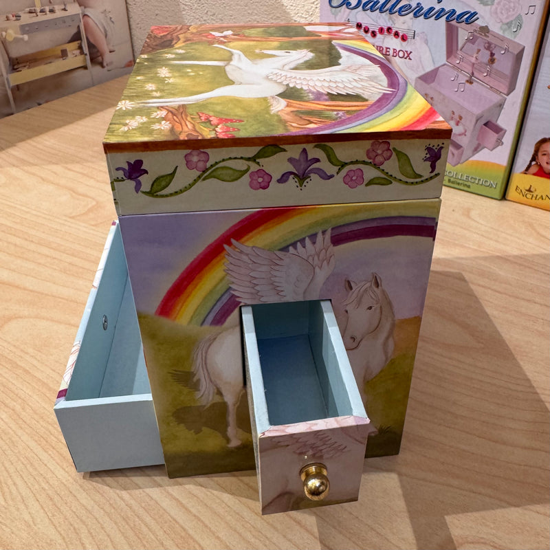 Enchantmints Music Box Pegasus Unicorn Toys Gifting Idea Best Seller for Fairy Unicorn and Castle Theme 3yrs+