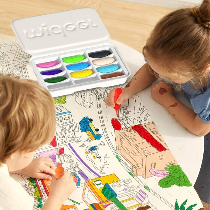 Mideer Washable Peas Beeswax Crayons 12 Colours Stationary Art and craft for kids 3yrs+