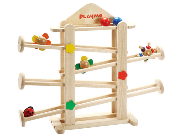 PLAYME Flower Garden 知育玩具 PlayMe Flower Garden Spinner Run Baby Toddler Toy Best Seller 18m+