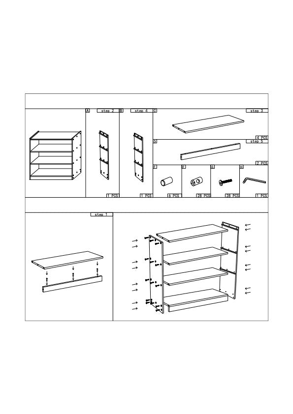 Montessori Pinewood 4 Tier Open Shelf Kid’s Book Shelf 40(D) x 120(L) x 100(H)cm Kids Furniture (Furniture Shipping) ETA DECEMBER