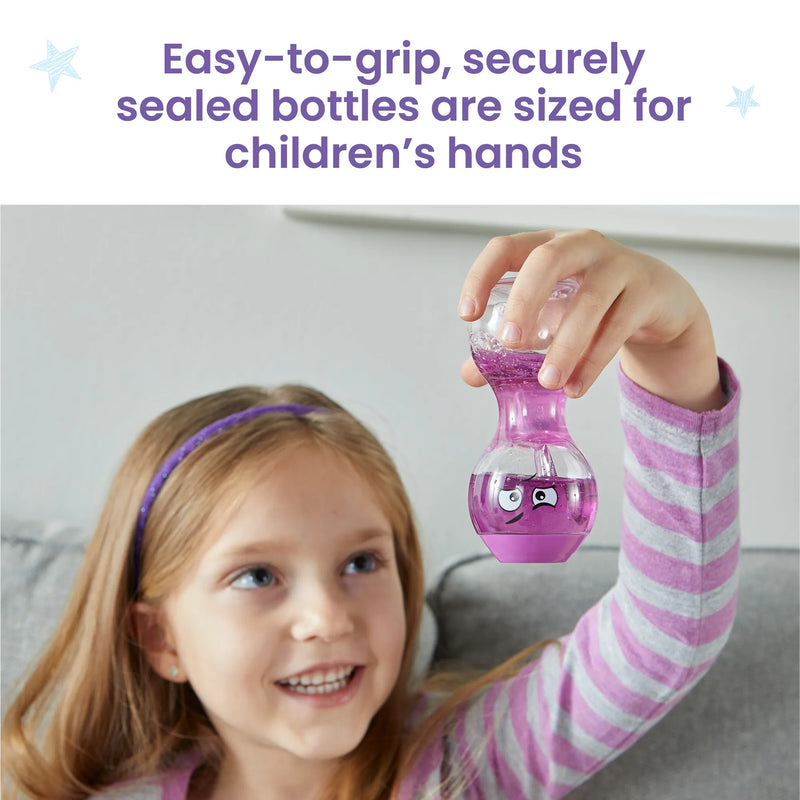 Express Your Feelings Sensory Bottles represent Excited, Impatient, Lonely and Nervous Sensory Toys Best Seller 3yrs+