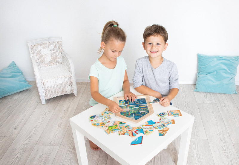 Beleduc Home Layer Puzzle Glow in the Dark Cognitive Developmental Toys for Preschooler 4yrs+