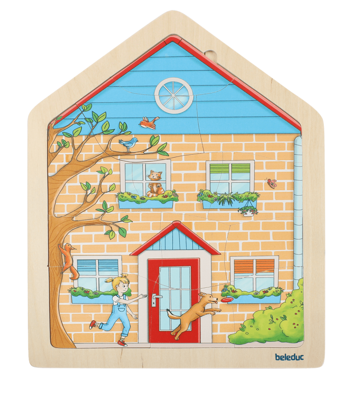 Beleduc Home Layer Puzzle Glow in the Dark Cognitive Developmental Toys for Preschooler 4yrs+