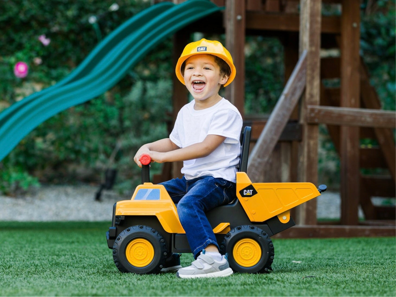 Kids ride on toys CAT Ride On Dump Truck 2 in 1 Vehicle Outdoor Activities Gift Idea for 3yrs+ (Furniture Shipping)