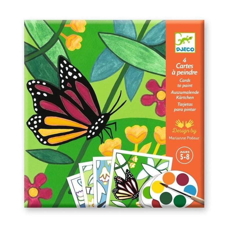 Djeco Indonesia Guided Painting Watercolour Paint Travel Toys Art Kit Art and Craft for Kids 5yrs+