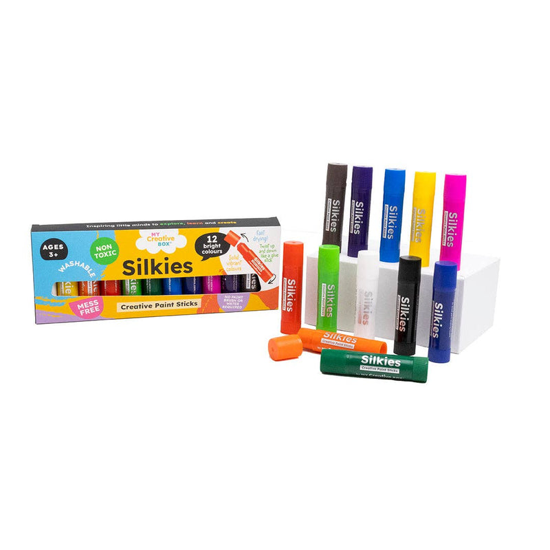 My Creative Box Silkies Paint Sticks Set of 12 Art and craft for kids 3yrs+