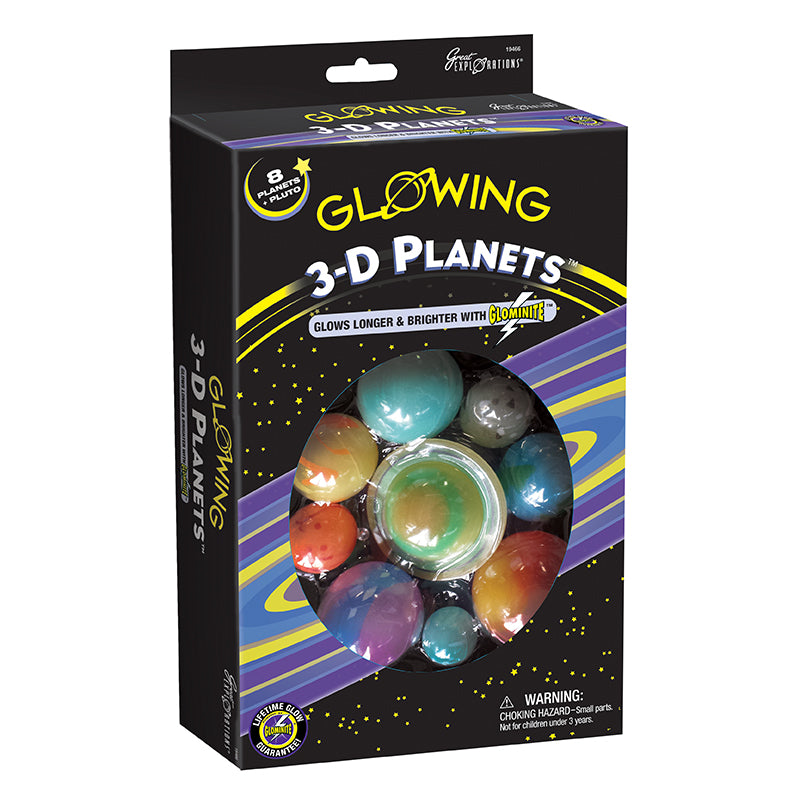 Glowing 3D Planets™ Boxed Set by Great Explorations Early Science STEM Toys Space Best Seller 5yrs+