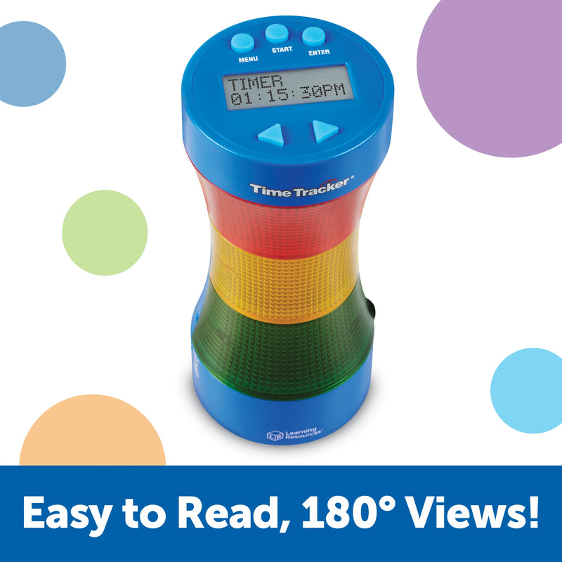 Blue Math Timer Time Tracker® Visual Timer & Clock by Learning Resources Science Range ...