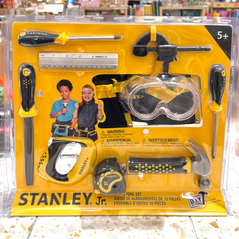 Stanley Jr Tool Kit Set 10pcs Fine Motor Skills Toys Early Science STEM Toys Construction 5yrs+