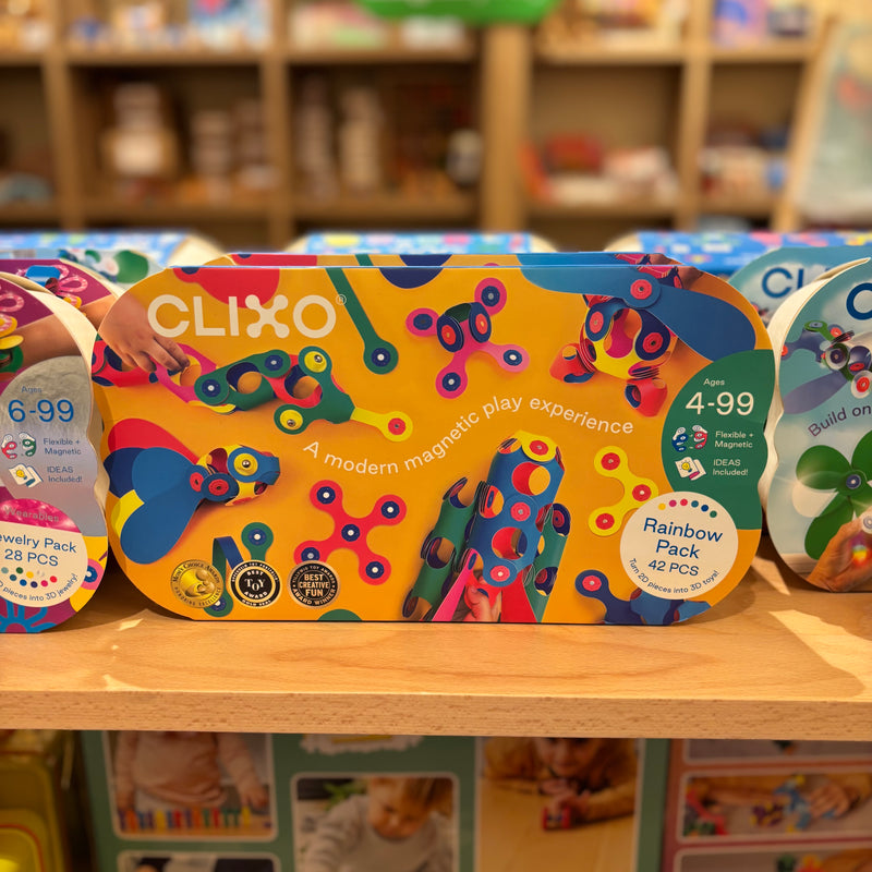 Clixo Rainbow Pack 42pc STEM Toys Best Seller 4yrs+