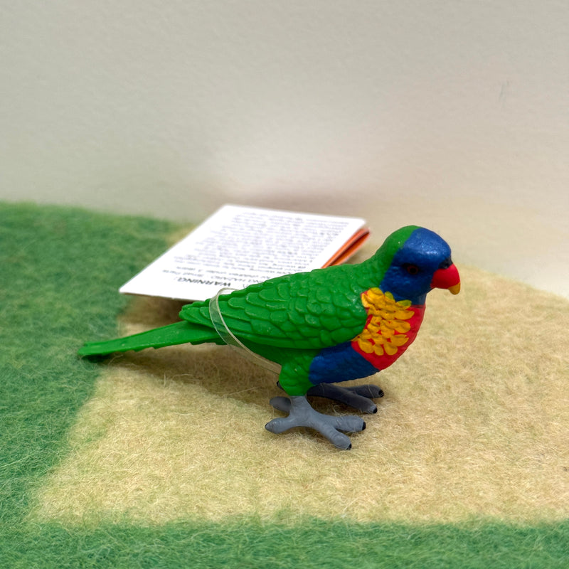 Lorikeet Figurine by Safari Ltd Australian Collection Animal Figurines  3yrs+