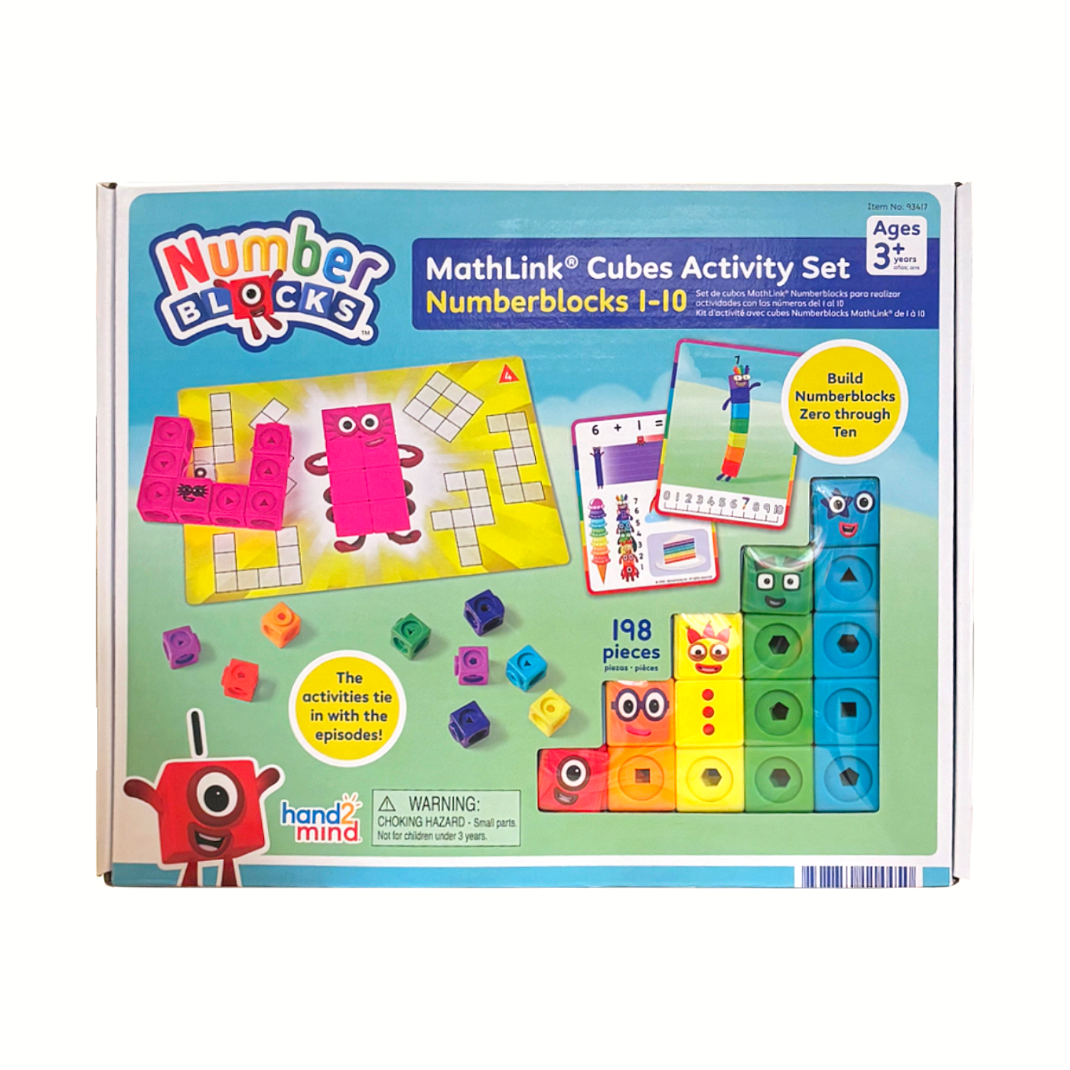 Numberblocks MathLink® Cubes Set 1-10 Math Games for Kids STEM Toys 3y ...