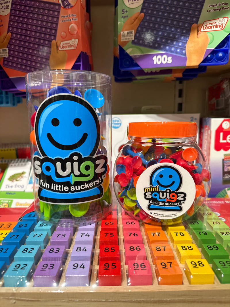 Fat Brain Toys Squigz Starter Set Pot it Travel Fidget Toys Sensory Toys Best Seller Gifting Idea for 3yrs+