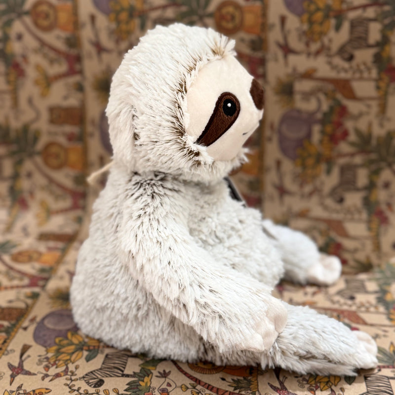 Warmies Large Sloth Brown/White Weighted Plush Toys 30cm Wellbeing Gift Idea for 0m+