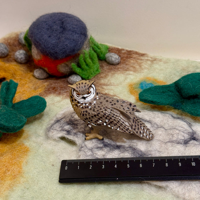 Eagle Owl Figurine by Safari Ltd Woodland Collection Animal Figurines 3yrs+