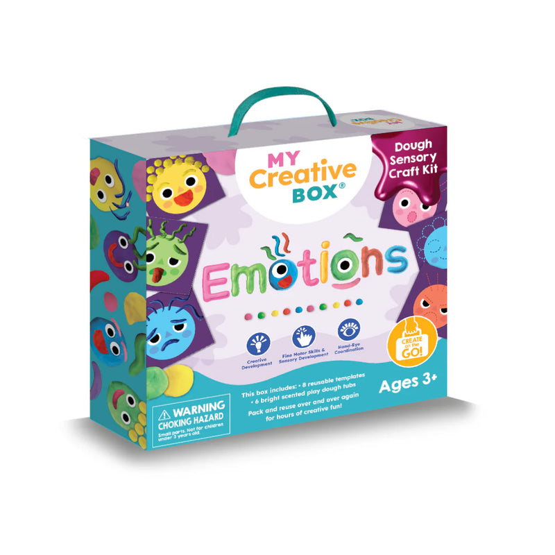 My Creative Box Emotions Dough Playdough Sensory Art and Craft for Kids Motor Skills Developmental Toys for Preschoolers 3yrs+