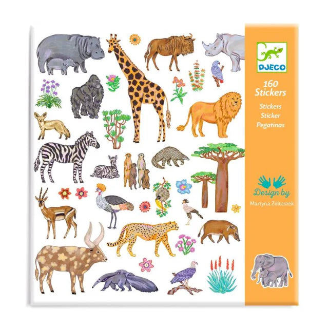 Metallic Stickers 160pcs Djeco Stationary Art and craft for kids Best Seller 3yrs+