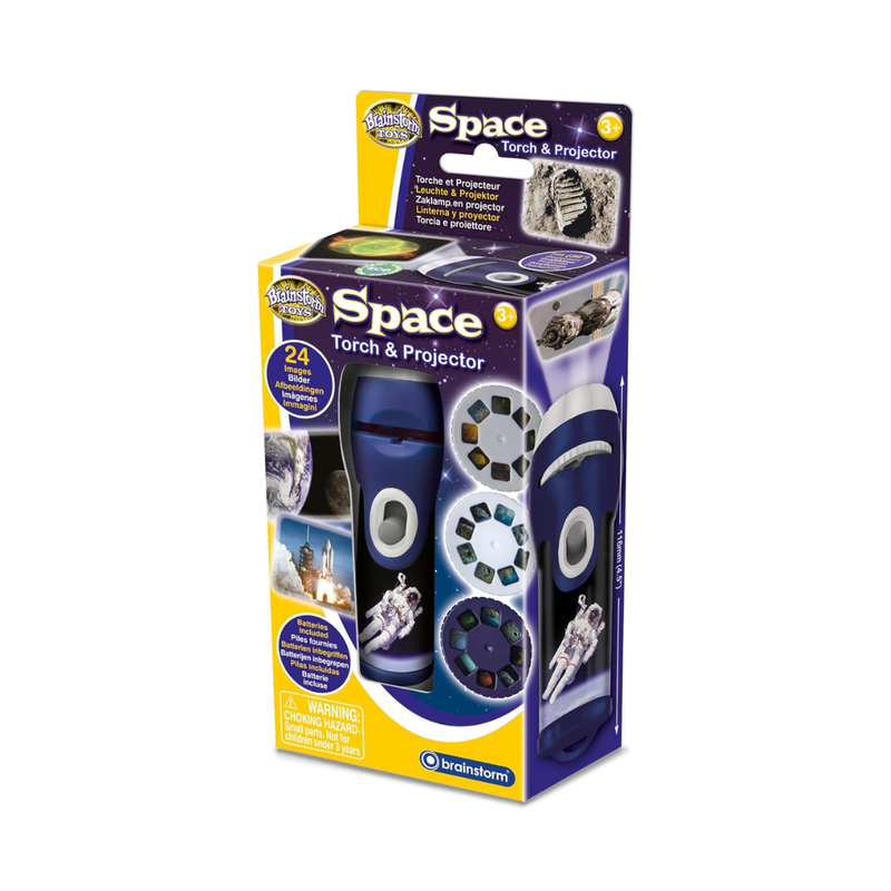 Space Torch and Projector by Brainstorm Toys Outdoor Travel Toys Early Science STEM Toys Best Seller 3yrs+
