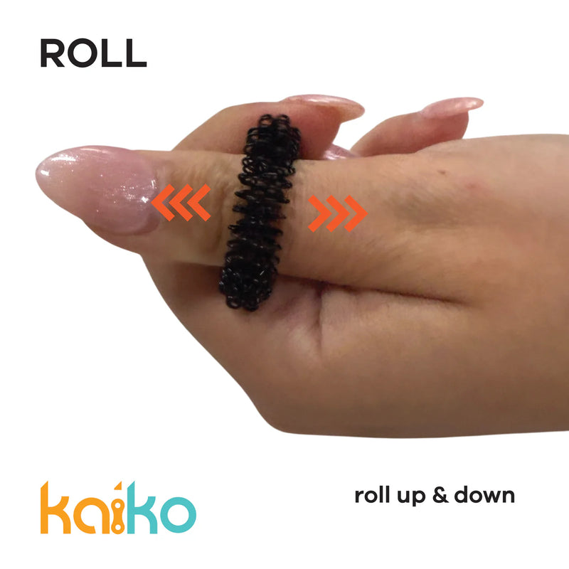 Kaiko Oil Slick Finger Spikey Duo Travel Fidget Toys Sensory Toys 3yrs+