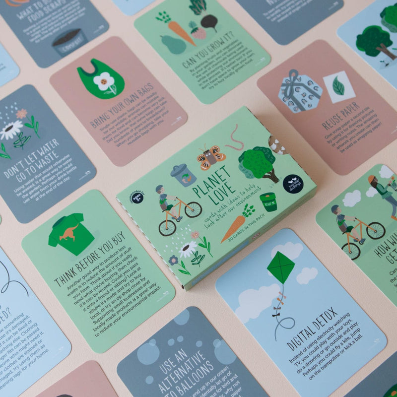 Planet Love 20pcs Flash Cards by Two Little Ducklings Card Game 3yrs+