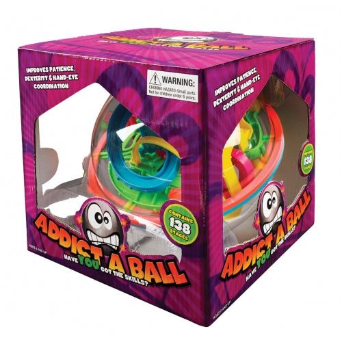 Addictaball Large 138 Stages 3D Pinball Maze Marble Run Game Travel Toys Early Science STEM Toys Best Seller Gifting Idea for 6yrs+
