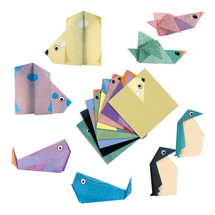 Polar Animals Origami Travel Toys by Djeco 4yrs+