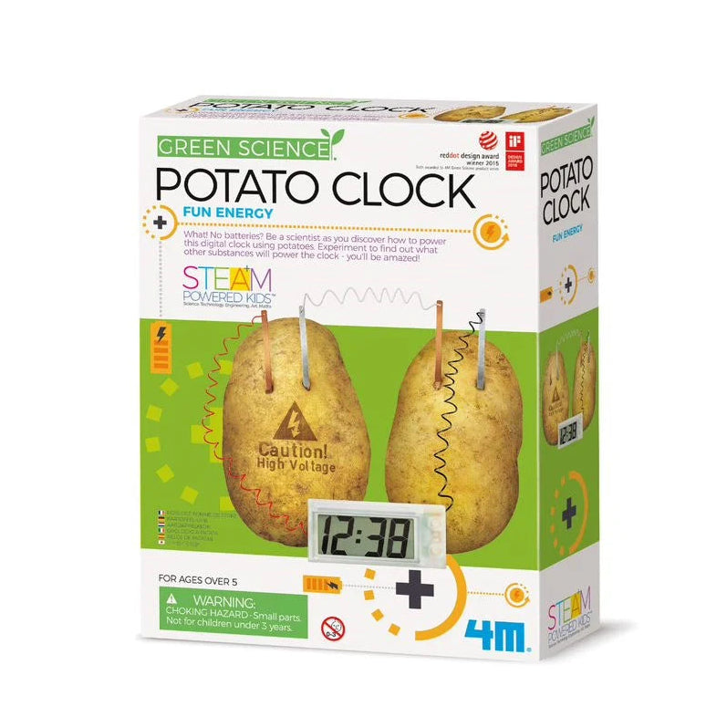 Green Science Potato Clock By 4M Early Science STEM Toys 8yrs+