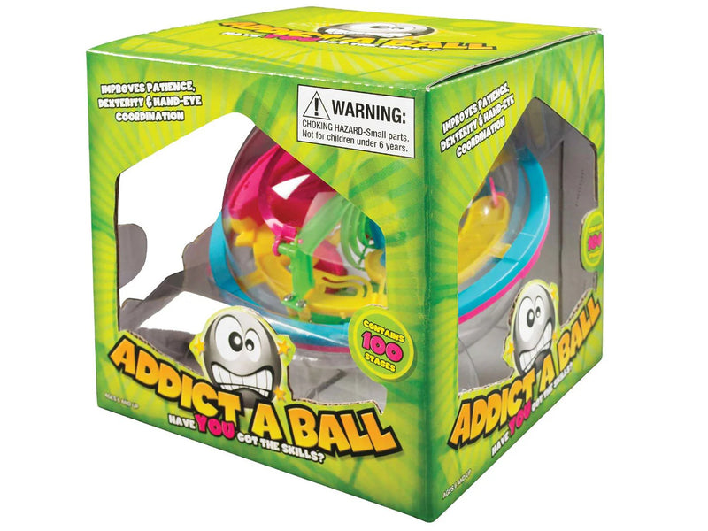 Addictaball Small 100 Stages 3D Pinball Maze Marble Run Game Early Science STEM Toys Best Seller Gifting Idea for 6yrs+
