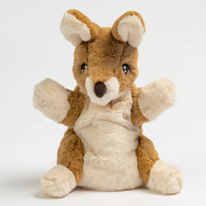 Eco Kangaroo Toy Hand Puppet 25cm By Eco Buddies Pretend and Imaginative Play Toy 3yrs+