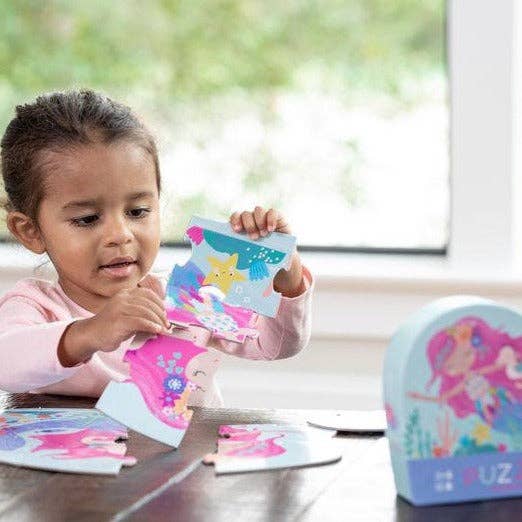 Crocodile Creek Mini Jigsaw Puzzle 12pcs Mermaid Dreams Developmental Toys for Toddlers Gifts Idea Best Seller 2yrs+