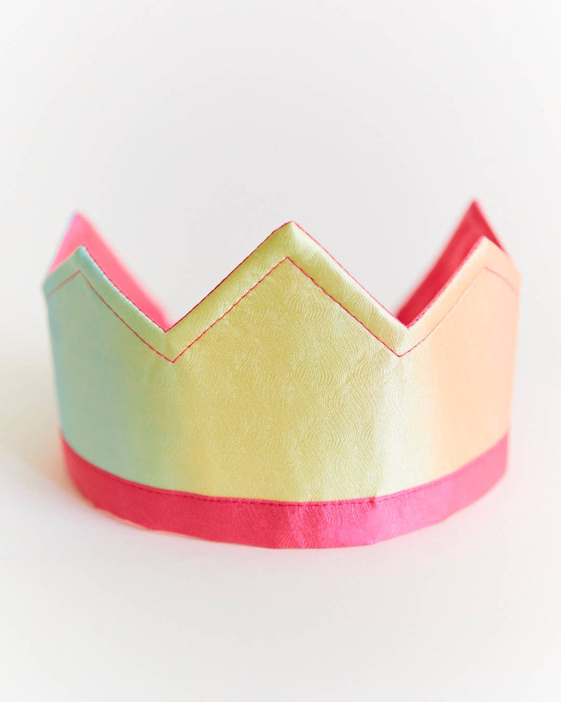 Sarah’s Silks - 100% Silk Rainbow Crown for Birthdays and Dress Up 3yrs+