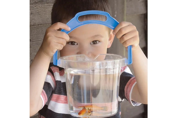 Classic Clear Kids Bucket with Lip for your next Science Sensory experiment 1.2L by Dantoy Sensory Outdoor Play Tools Developmental Toys for Toddlers 2yrs+