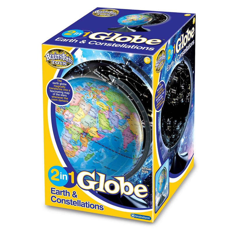 2 in 1 Globe Earth and Constellations by Brainstorm Toys Early Earth Science STEM Toys Best Seller Gifting Idea for 8yrs+